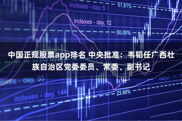 中国正规股票app排名 中央批准:韦韬任广西壮族自治区党委委员、常委、副书记