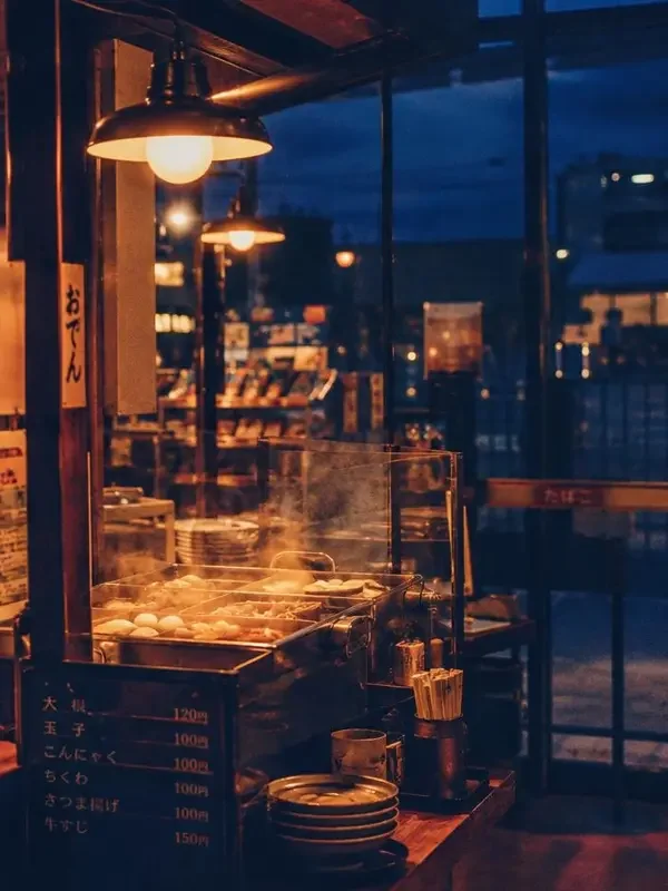 《你是我的小满》短剧封面：便利店关东煮前两个安静的身影